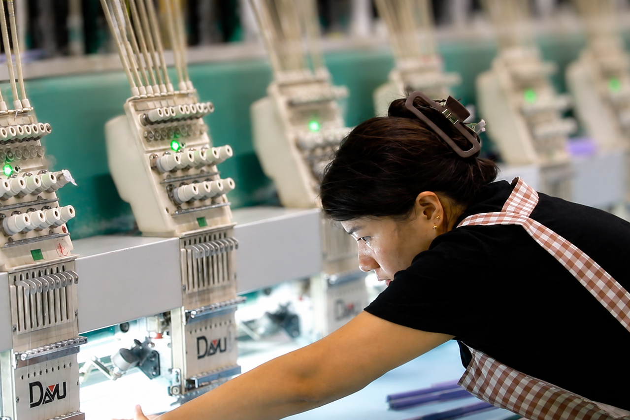 Automated sewing and textile production equipment for OEM furniture manufacturing