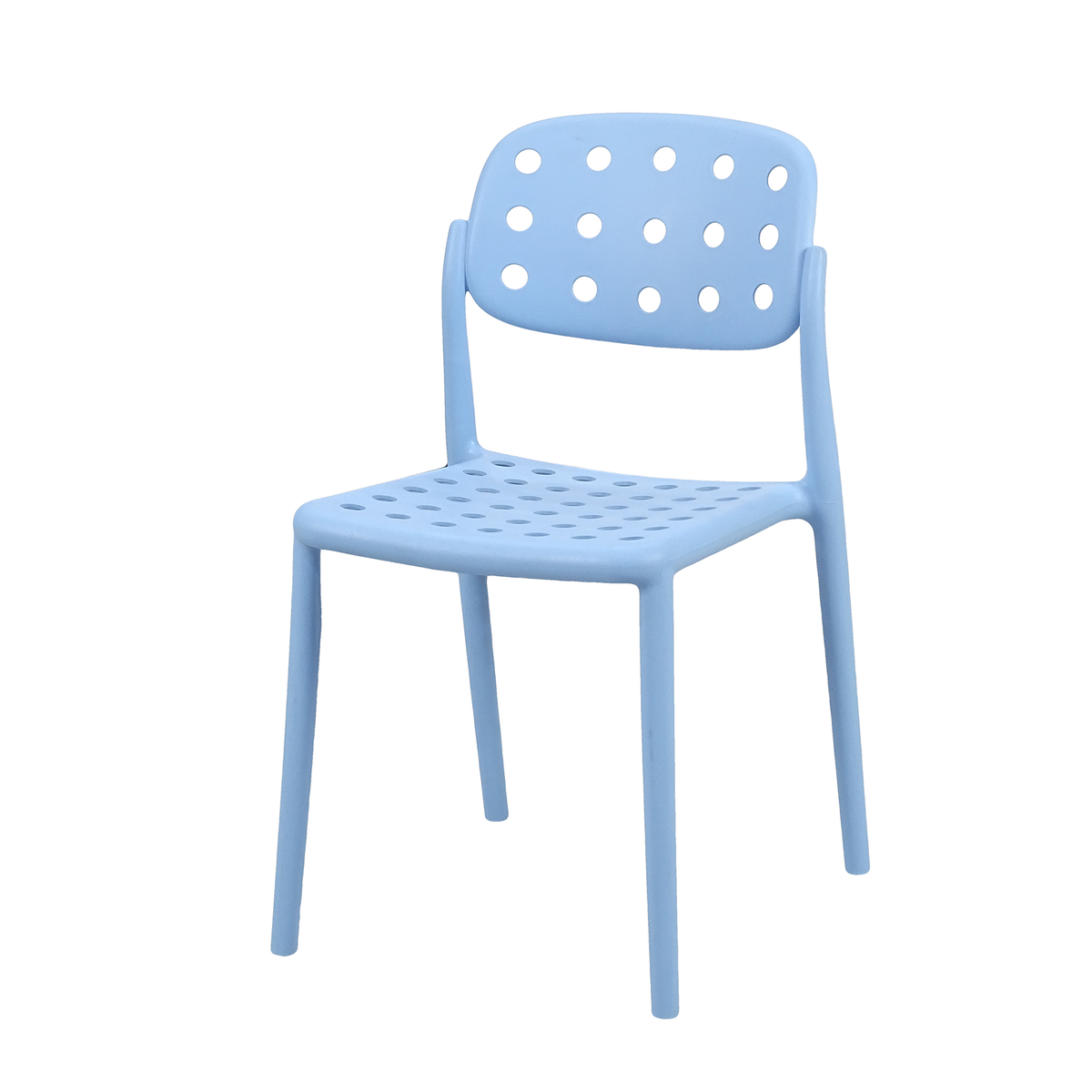 Monobloc Breathable Design Polypropylene Chair Powder Blue PC-111
