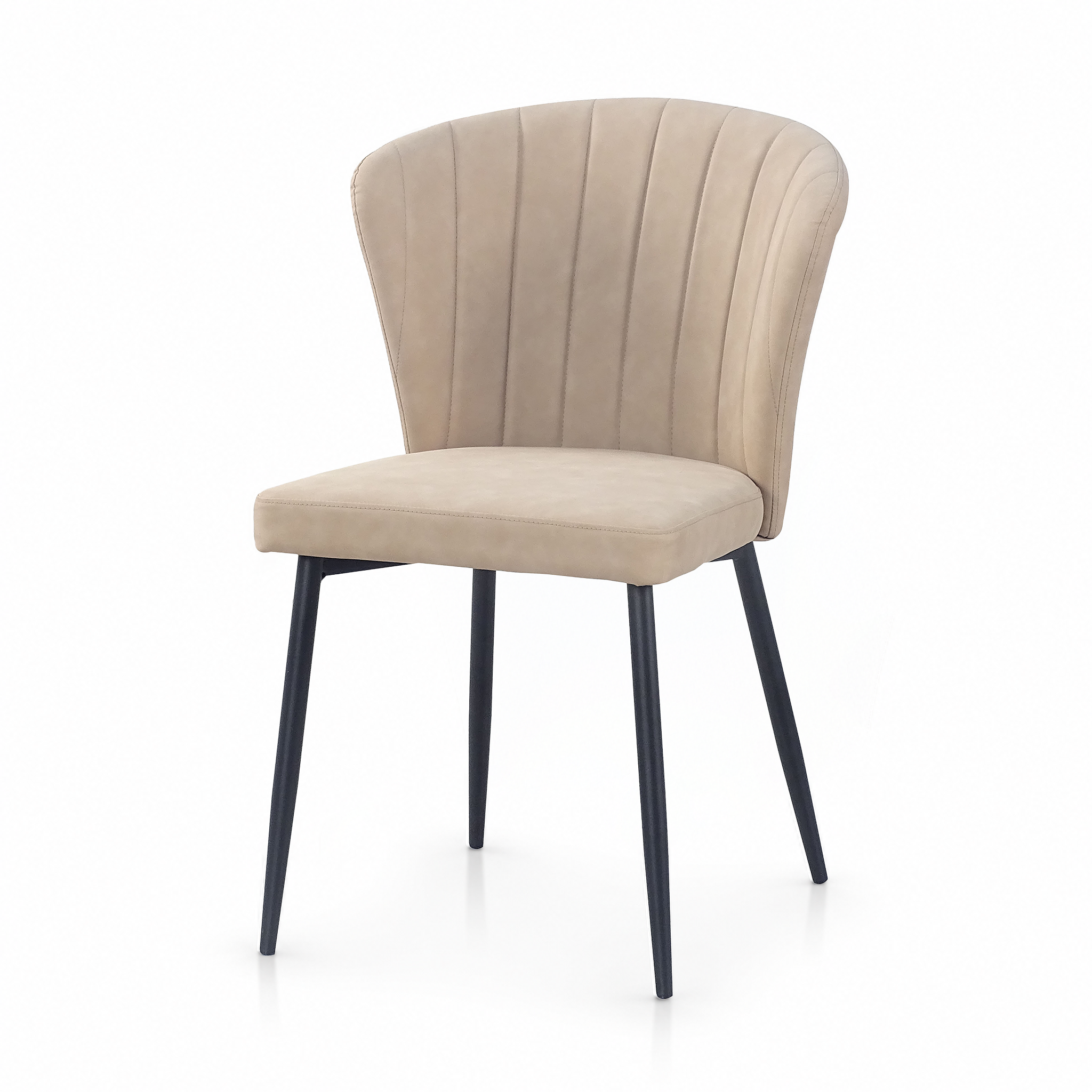 Upholstered Shell Dining Chair in Linen – DC-3016-A