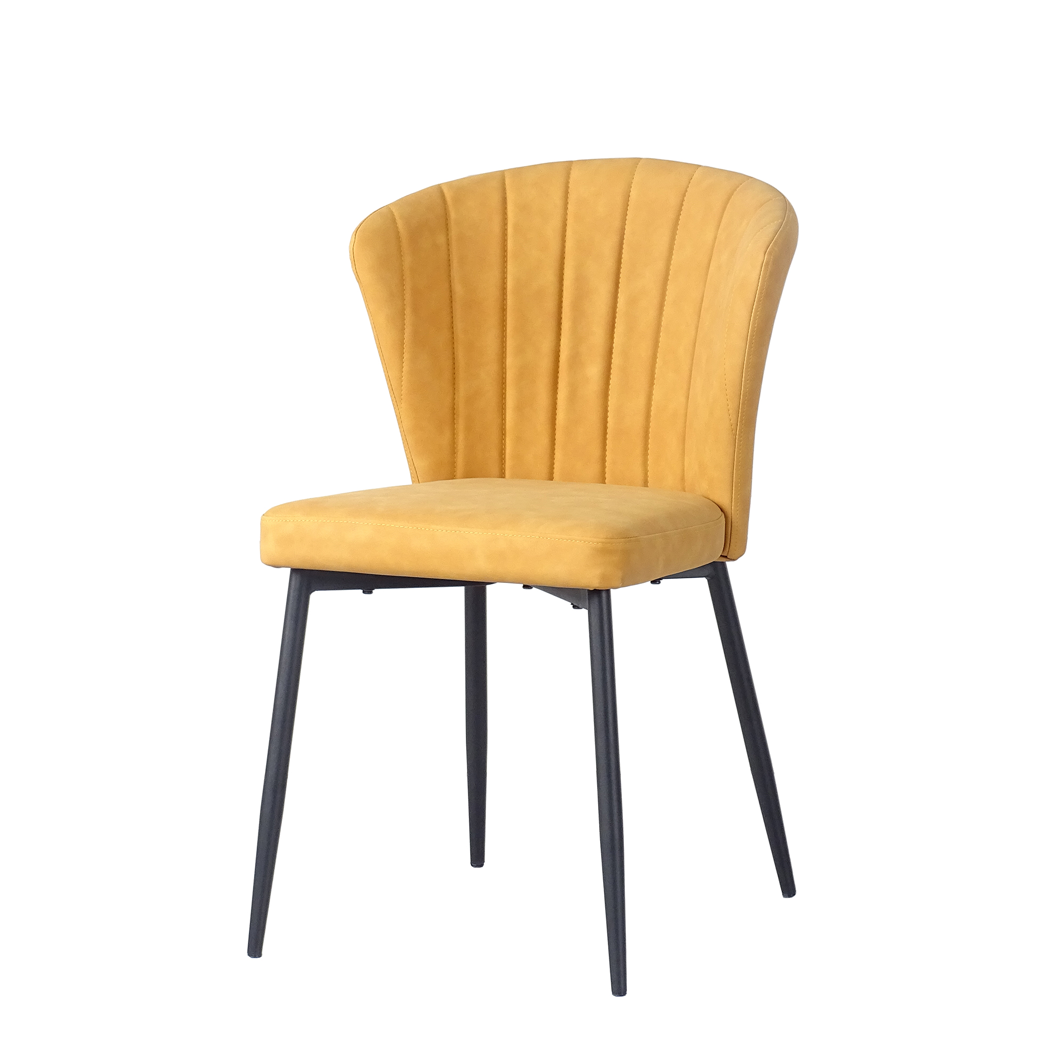 Upholstered Shell Dining Chair in Mustard – DC-3016-A