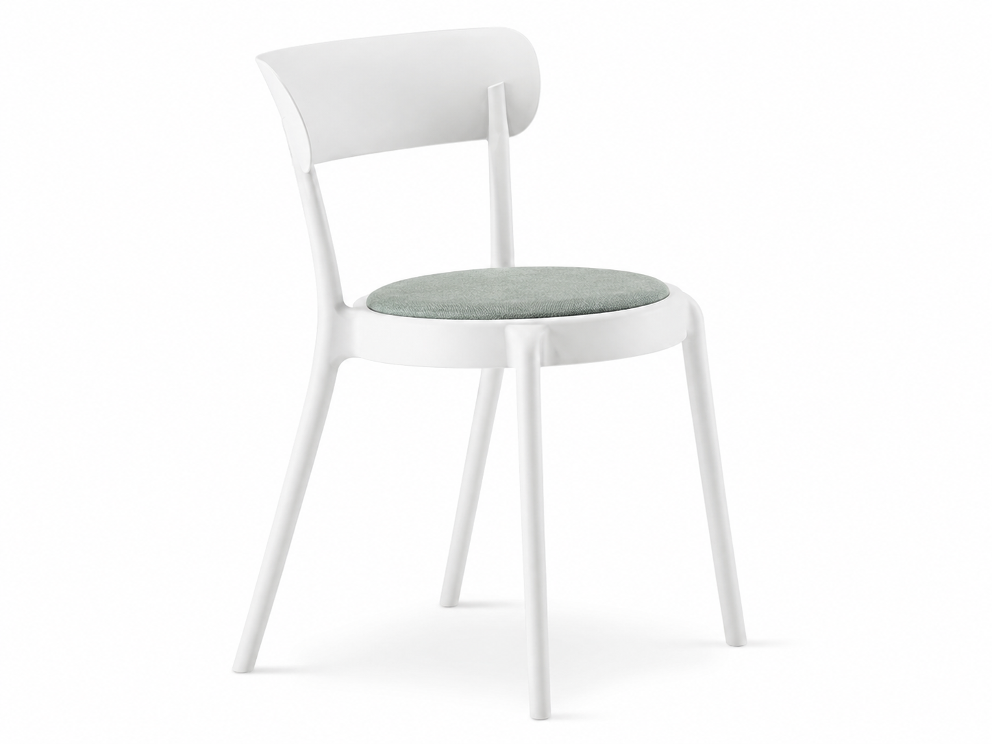 Stackable PP Dining Chair – White – PC-72