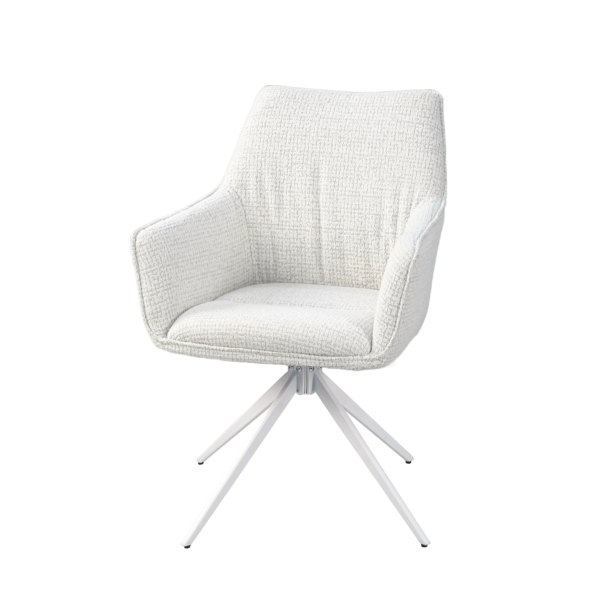 Wraparound Upholstered Swivel Armchair in Chalk (DC-5050)- GEYA Seating