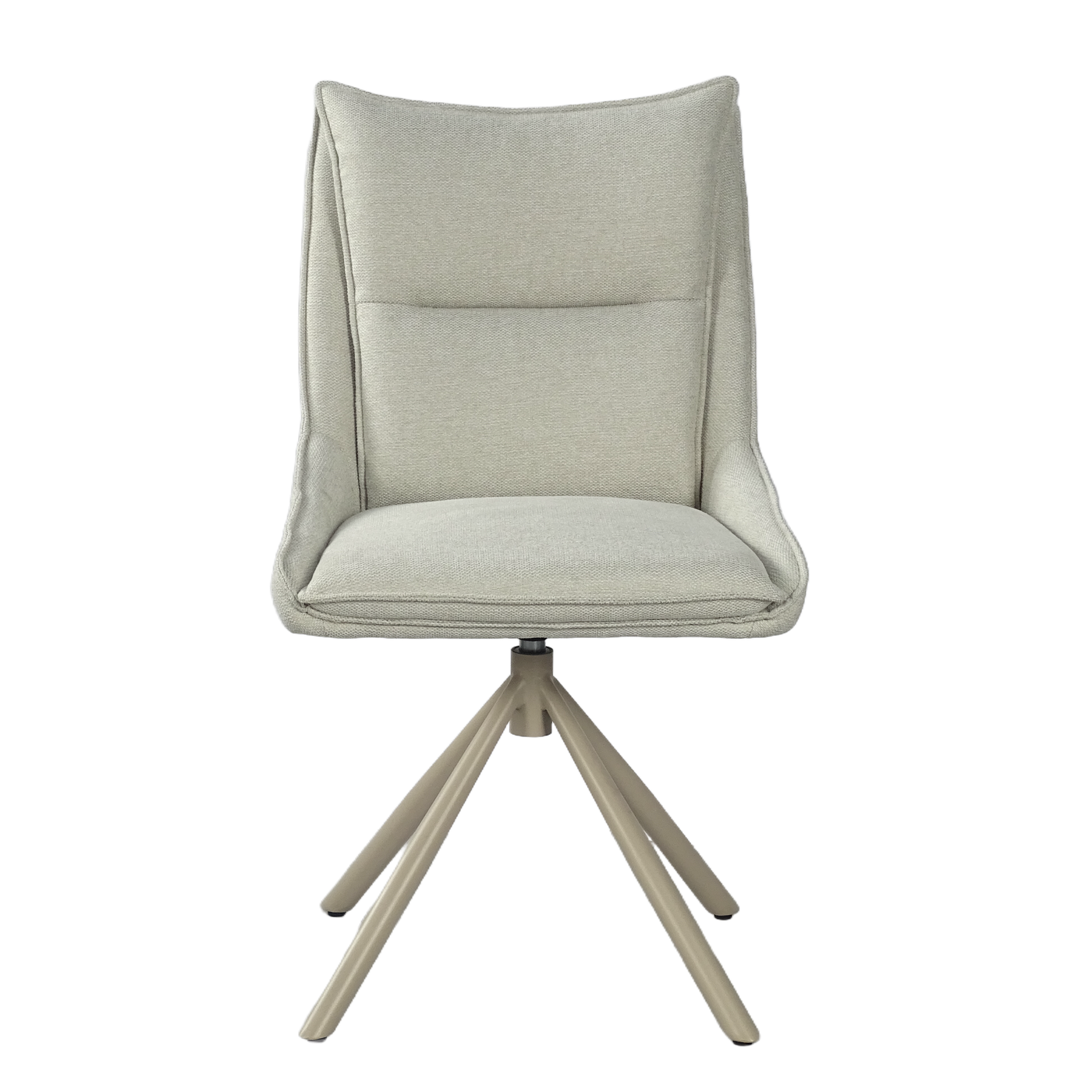 High-Back Linen-Look Swivel Meeting Chair (DC-5075) — Front Profile — GEYA DC-5075