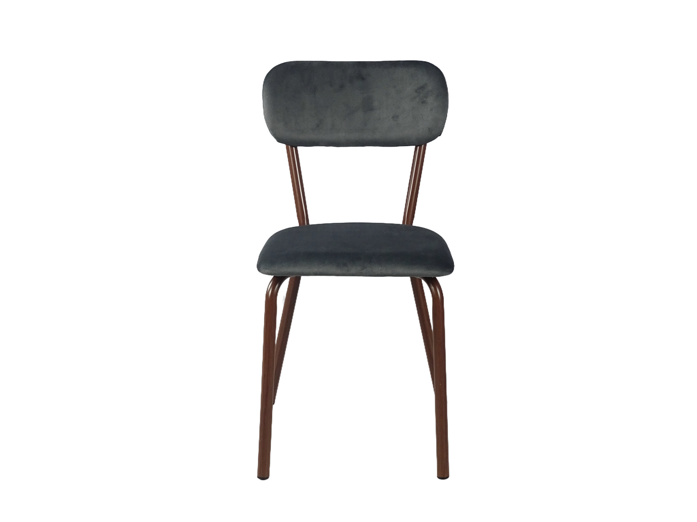 Floating Pillow-Back Velvet Dining Chair (DC-3261-A) — Front Profile — GEYA DC-3261-A