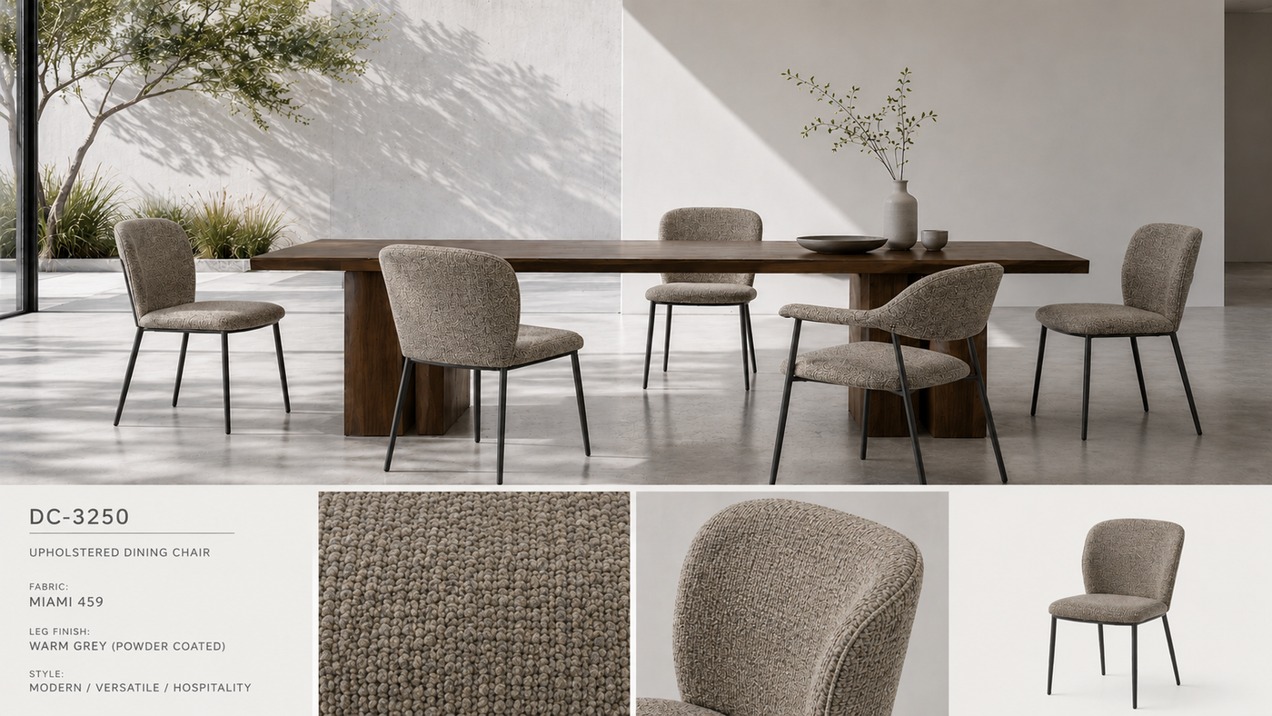 Soft Ivory Dining Collection for Nordic Minimal Interiors with [