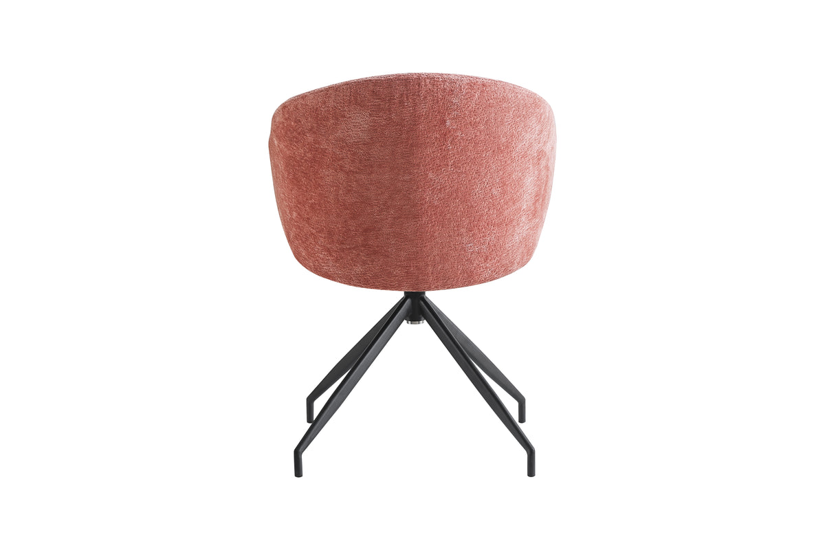 DC-5009 Swivel Upholstered Work Chair Rear View — [