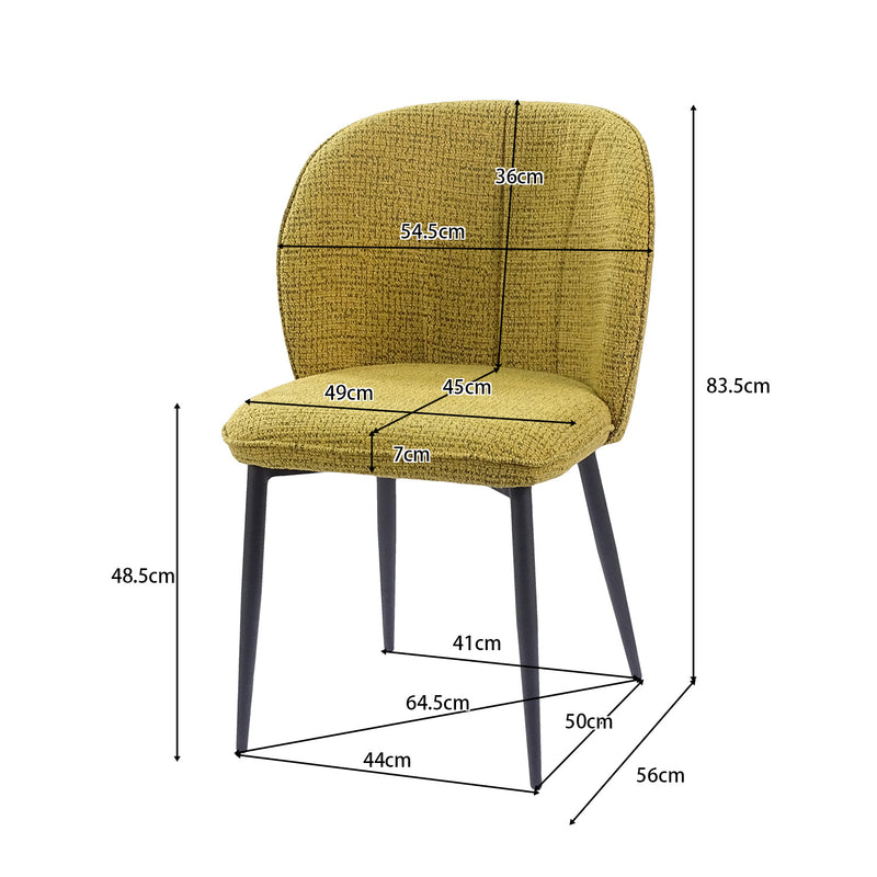 DC-3155 Dimensions — Width, Depth, Seat Height (cm) — GEYA Seating