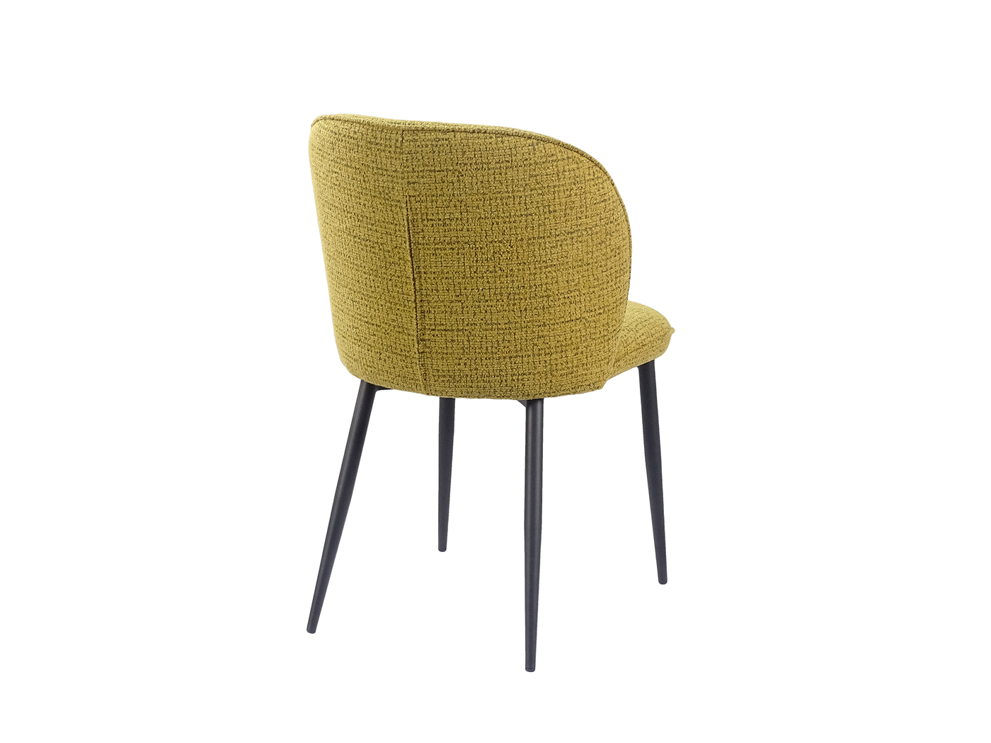 Barrel-Back Upholstered Dining Chair (DC-3155) — Rear View — GEYA DC-3155