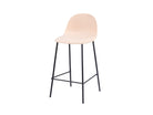 Low-Back Polypropylene Bar Stool – Soft Blush Pink – PC-108