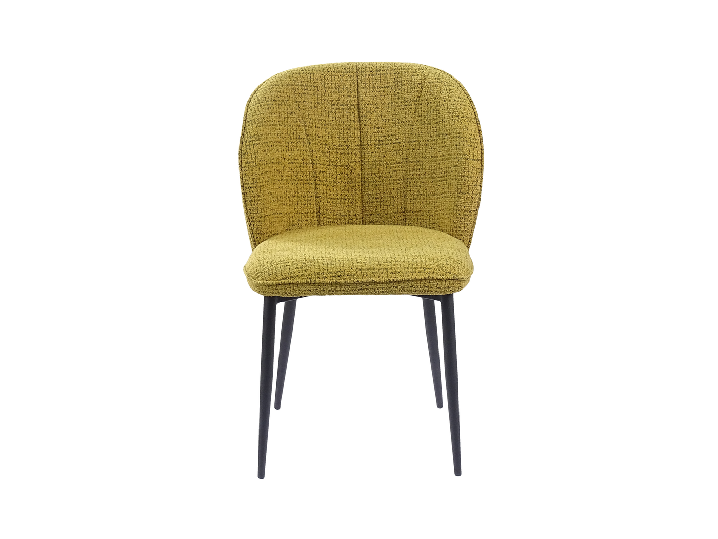 Barrel-Back Upholstered Dining Chair (DC-3155) — Front View — GEYA DC-3155