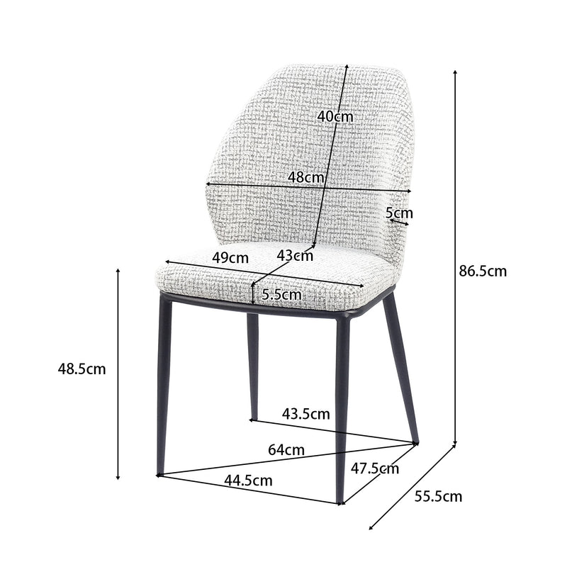 DC-3151 Dimensions — Width, Depth, Seat Height (cm) — GEYA Seating