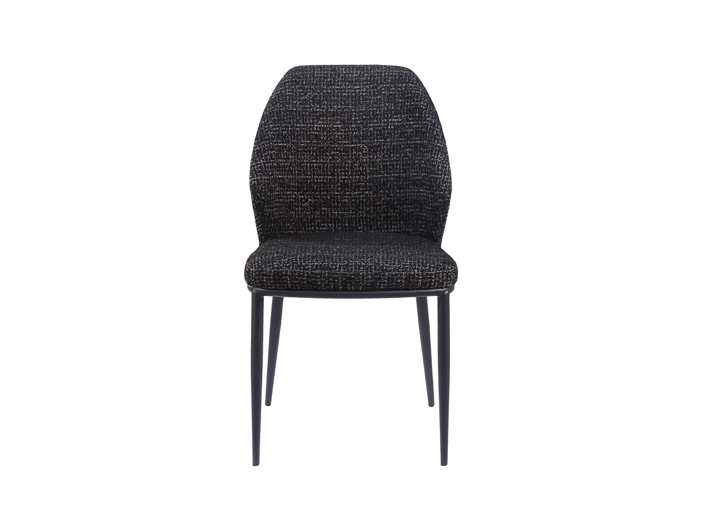 Bouclé Upholstered Dining Chair (DC-3151) — Front View — GEYA DC-3151
