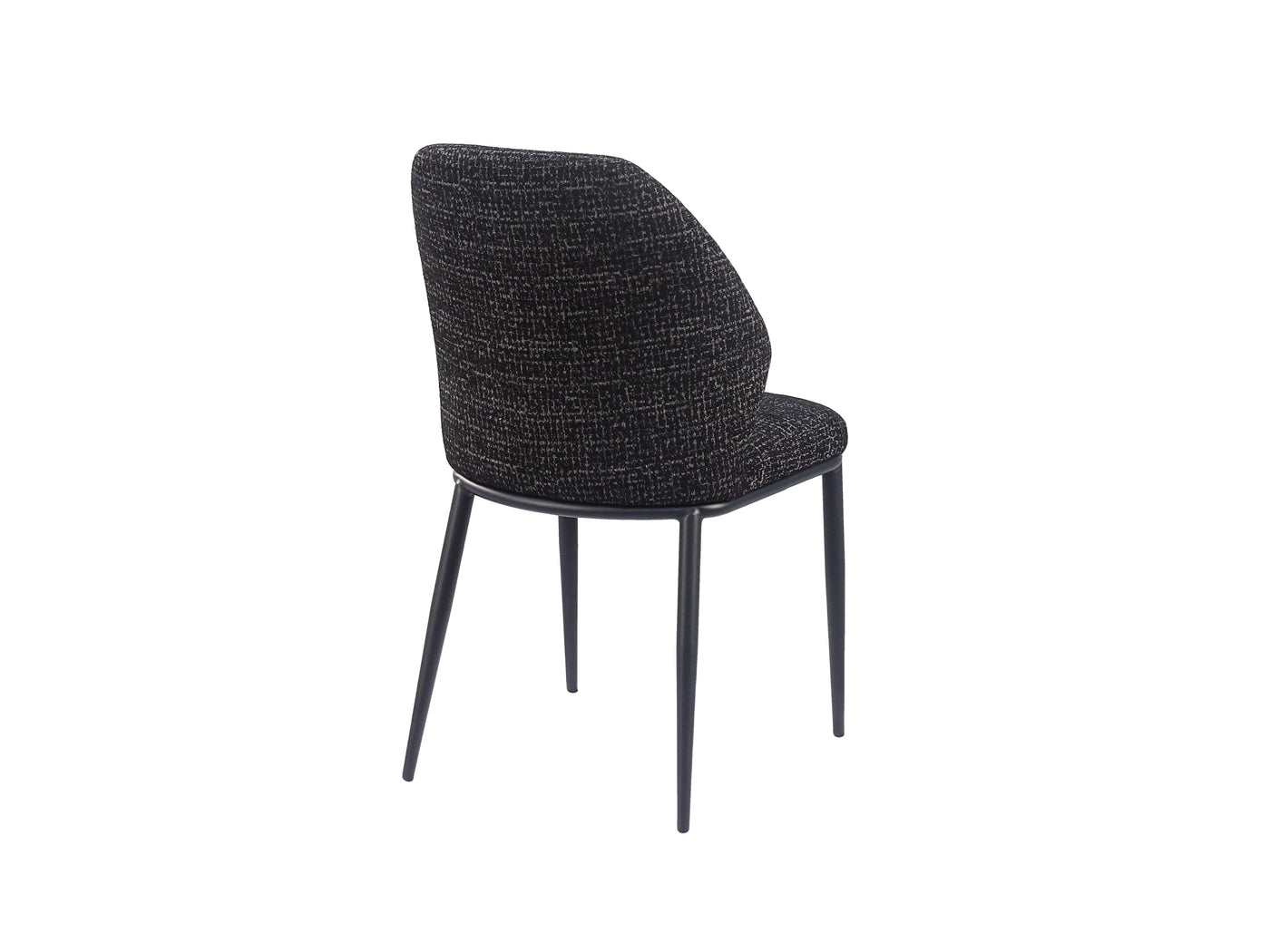 Bouclé Upholstered Dining Chair (DC-3151) — Rear View — GEYA DC-3151