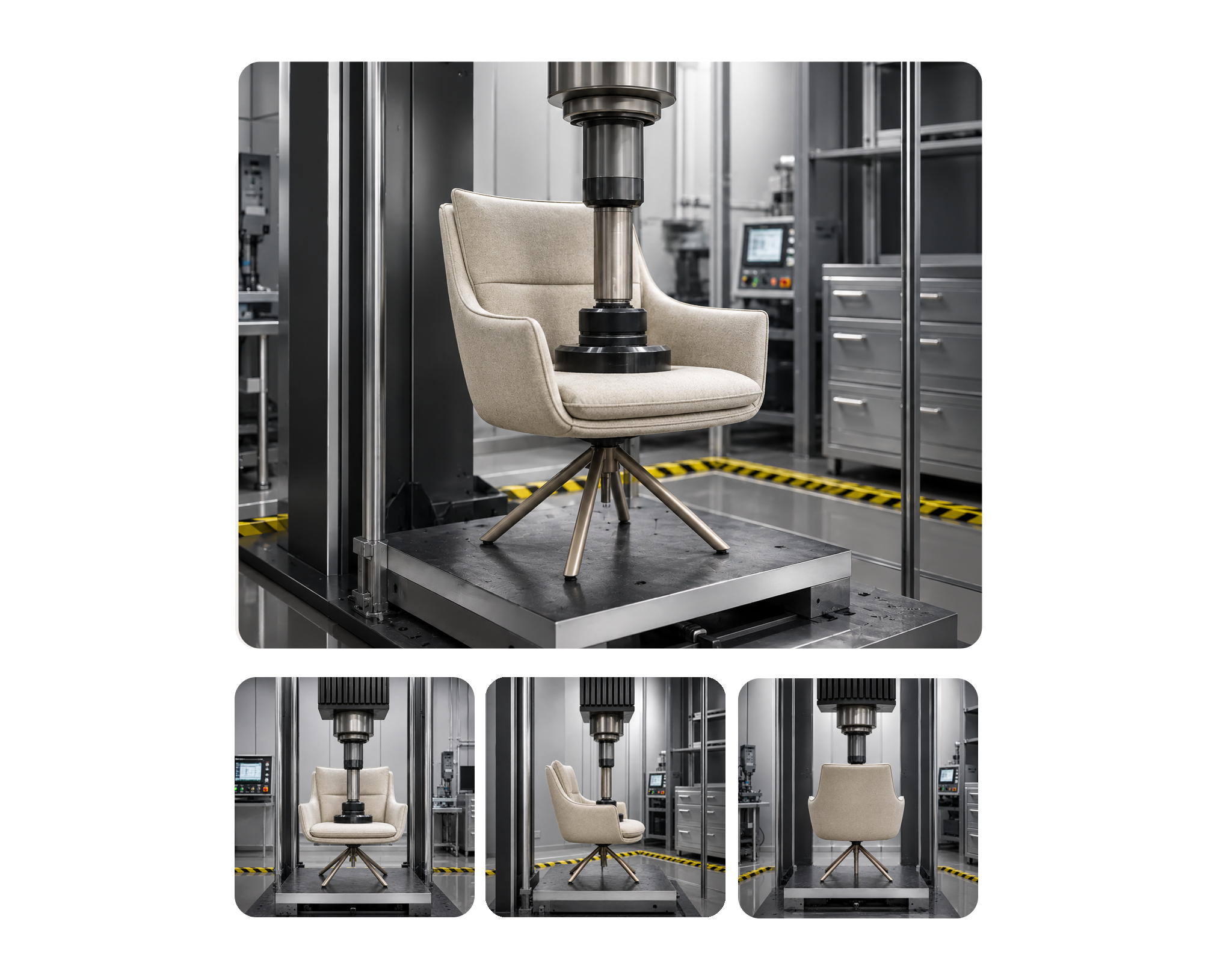 GEYA Inside chair durability testing for structural reliability in OEM and ODM seating production