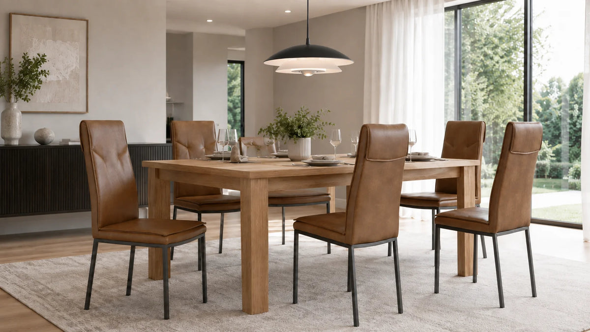 GEYA chairs and seating programs in a contemporary dining interior