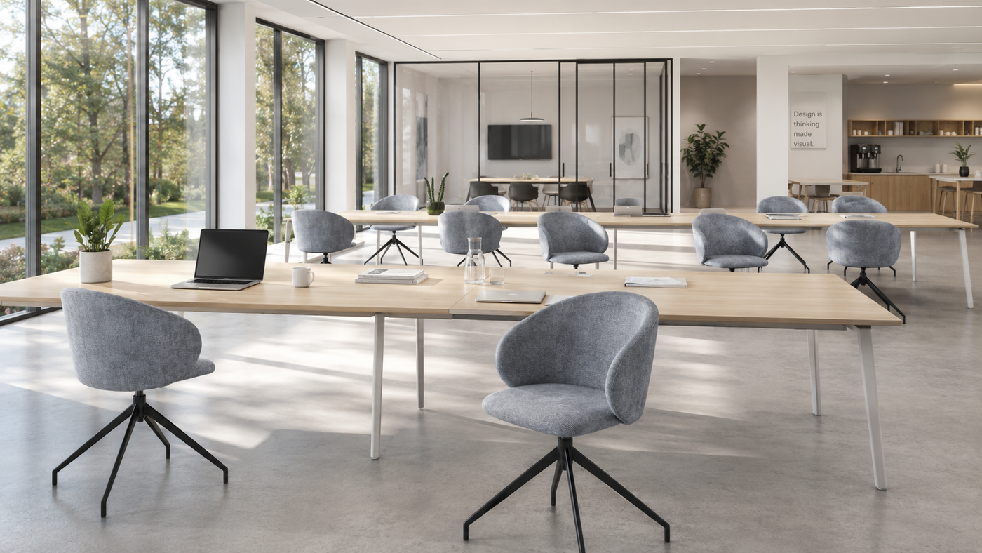 Armless Swivel Work Chairs for Modern Office Workstations with [
