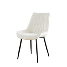 Diamond-Quilted Upholstered Dining Chair in Cream (DC-1819)- GEYA Seating