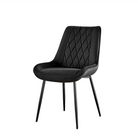Diamond-Quilted Upholstered Dining Chair in Jet Black (DC-1819)- GEYA Seating