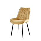 Diamond-Quilted Upholstered Dining Chair in Mustard (DC-1819)- GEYA Seating