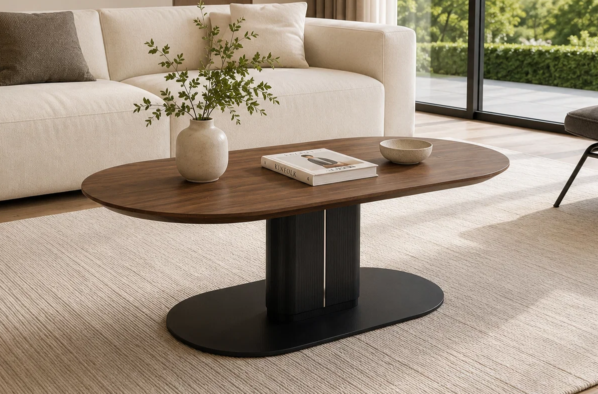 GEYA oval coffee table from the dining and living tables collection