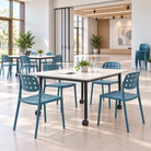 Flexible Multipurpose Chair for Community Event Spaces Teal PC-111
