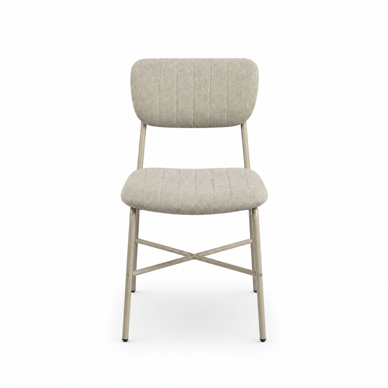 GEYA Seating bouclé channel-quilted pillow backrest upholstered side chair dc-3261-a