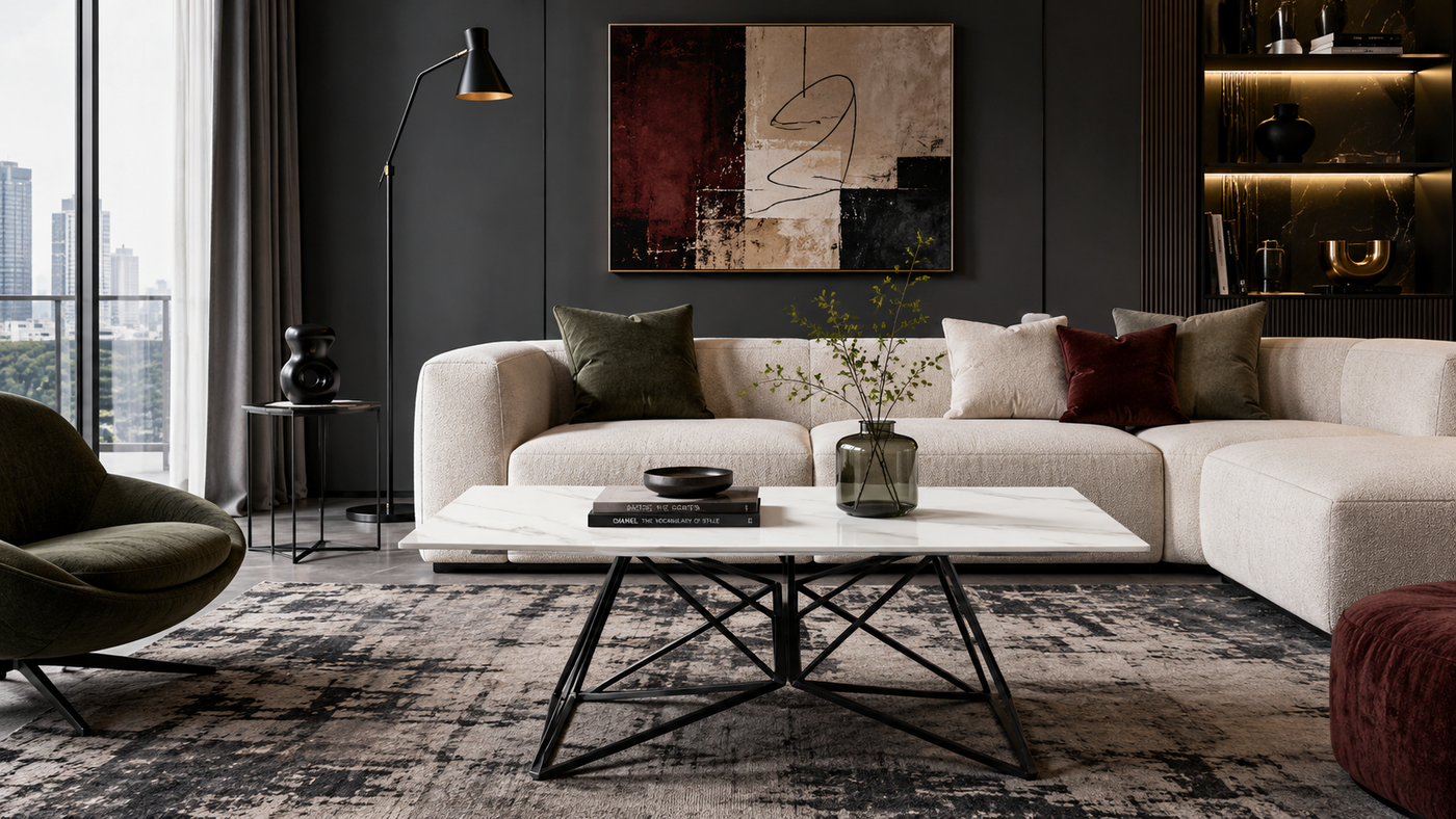 CT-37 Coffee Table in Gallery Apartment Lounge with [
