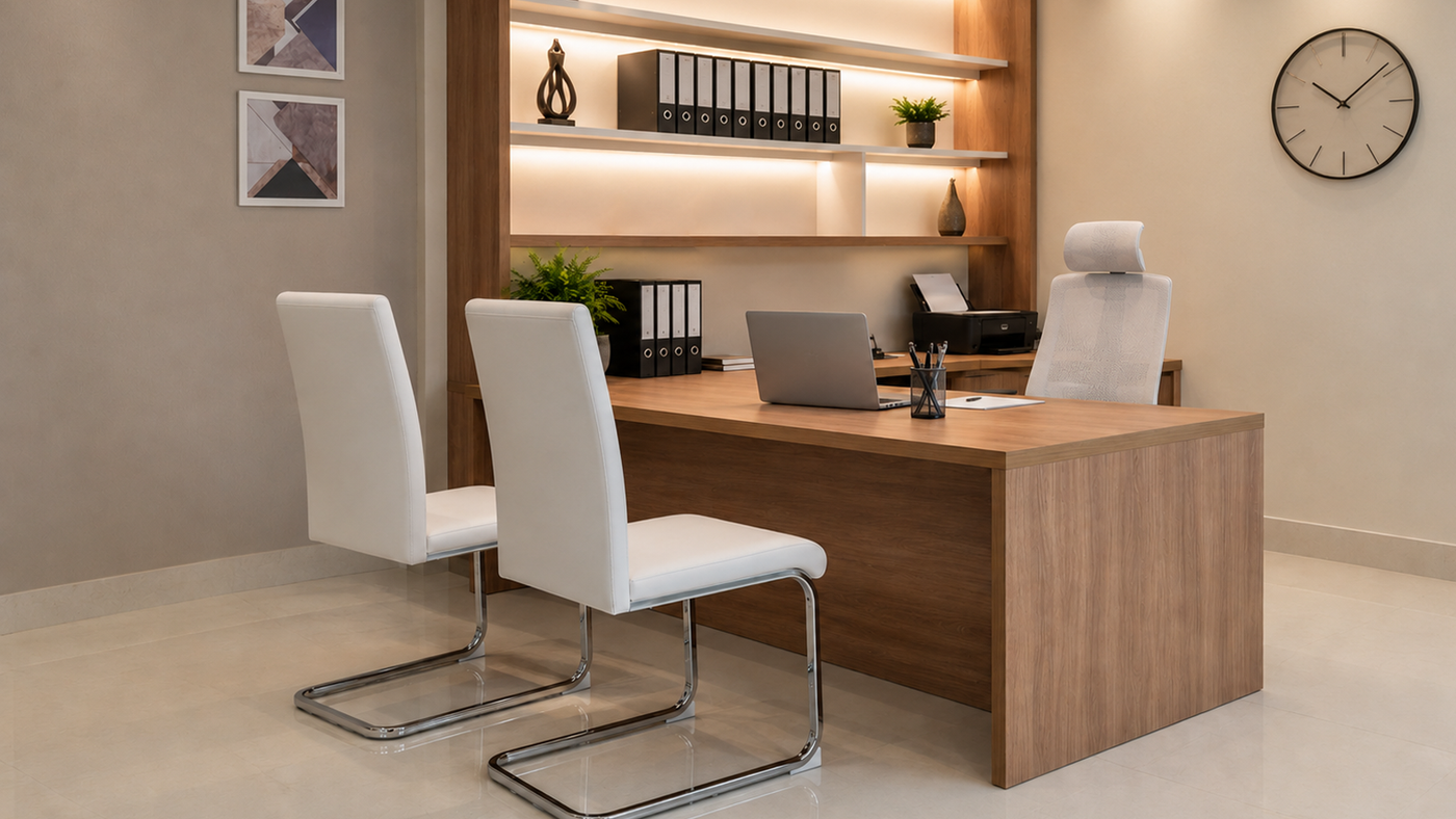 High-Back PU Leather Meeting Chairs for Private Office Visitor Seating & Executive Desks — GEYA DC-3037