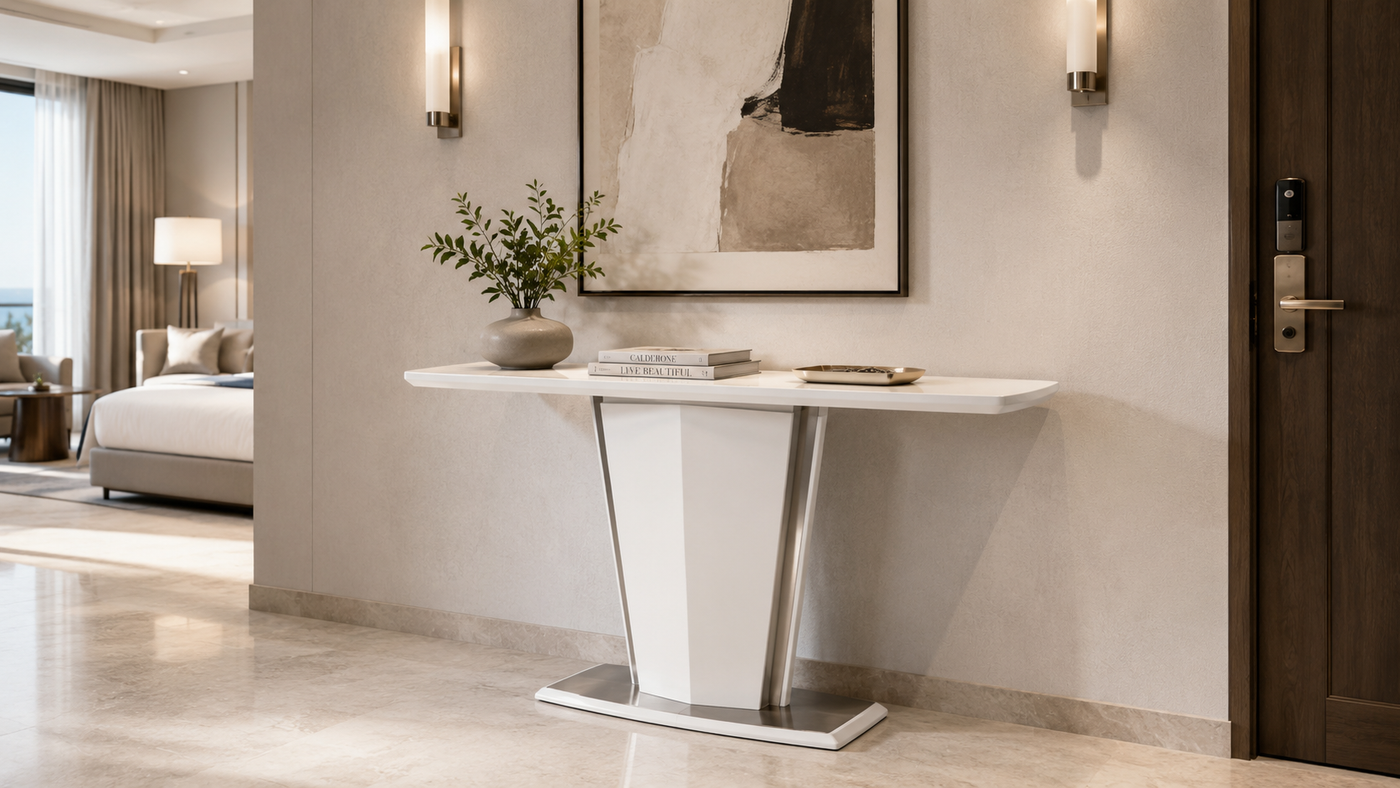 Hotel Suite Foyer Console Table with [