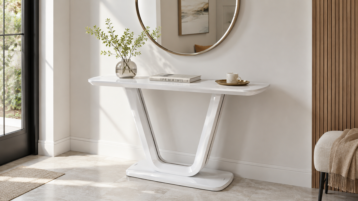 Modern Entryway Console Table with [