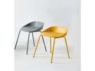 Low-Back Polypropylene Side Chair in Yellow — PC-97