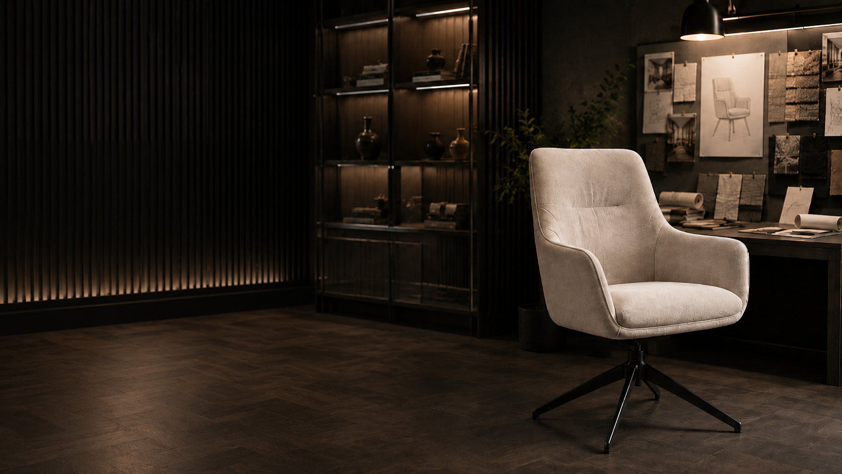 GEYA Inside seating standard with upholstered chair in a modern interior