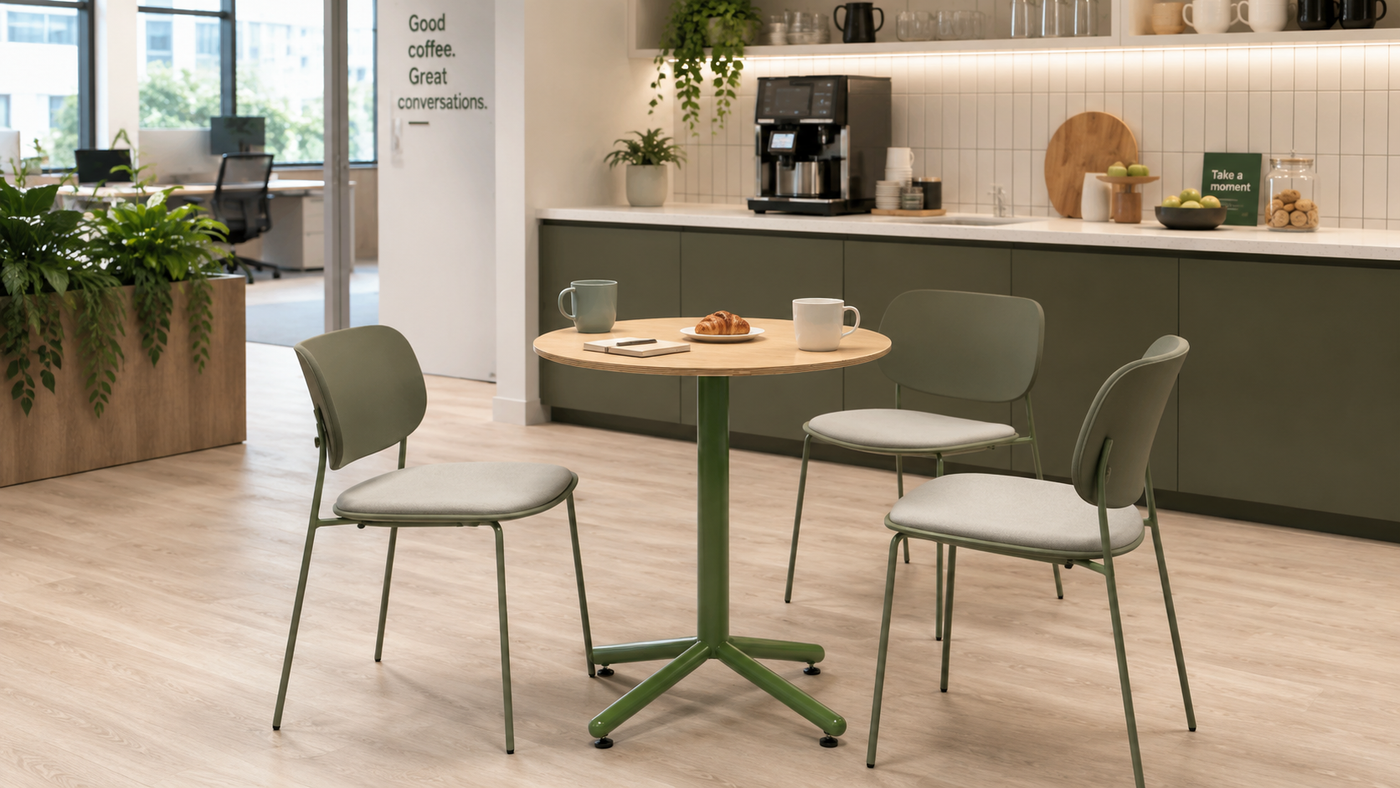 Office Pantry & Social Table with [