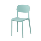 Open-back polypropylene side chair in mint green, GEYA Seating PC-133