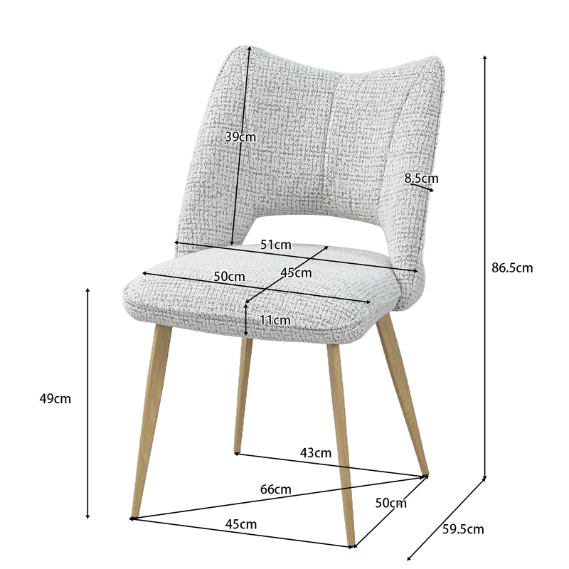 DC-3208 Dimensions — Width, Depth, Seat Height (cm) — GEYA Seating