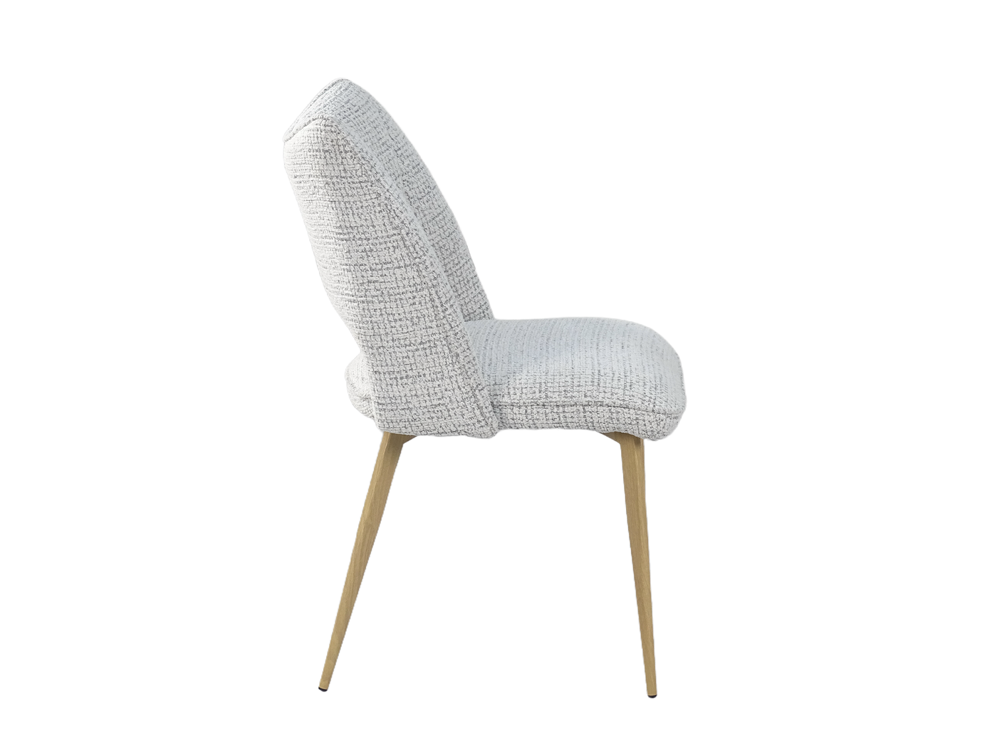 Open-Back Winged Dining Chair (DC-3208) — Side View — GEYA DC-3208