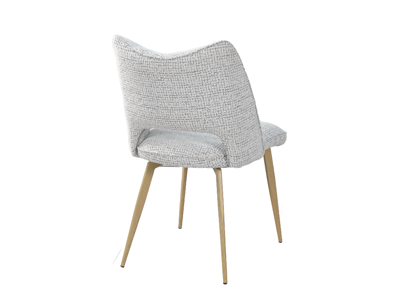 Open-Back Winged Dining Chair (DC-3208) — Rear View — GEYA DC-3208