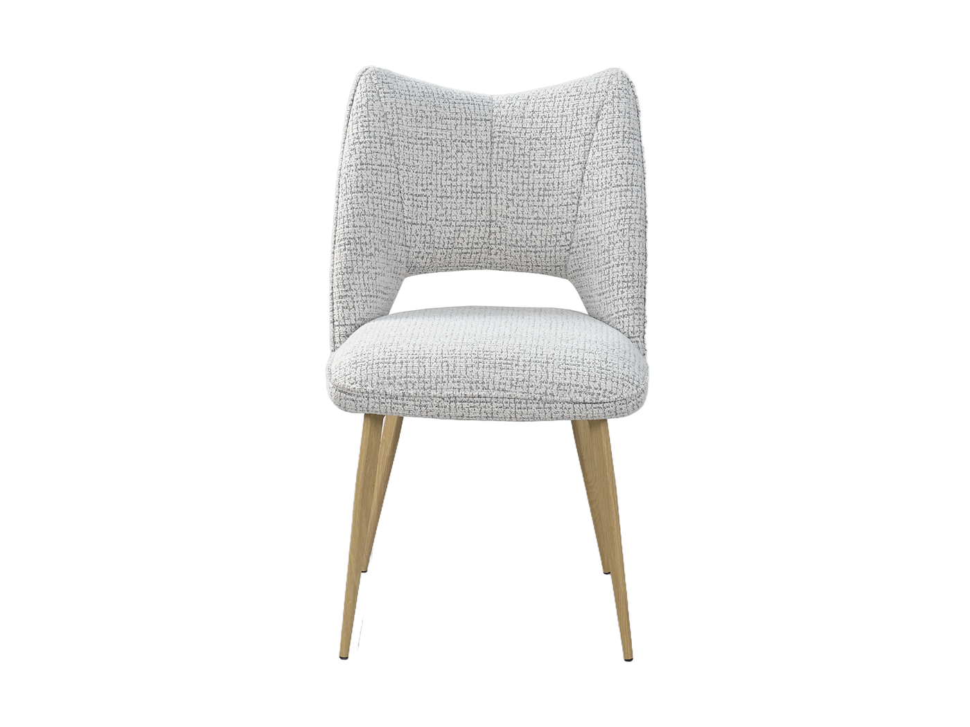 Open-Back Winged Dining Chair (DC-3208) — Front View  — GEYA DC-3208