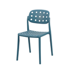 Perforated Polypropylene Side Chair Teal, GEYA Seating PC-111