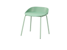 Low-Back Polypropylene Side Chair in Sage Green — PC-97