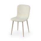 Ivory Slim Upholstered Dining Chair DC-1062