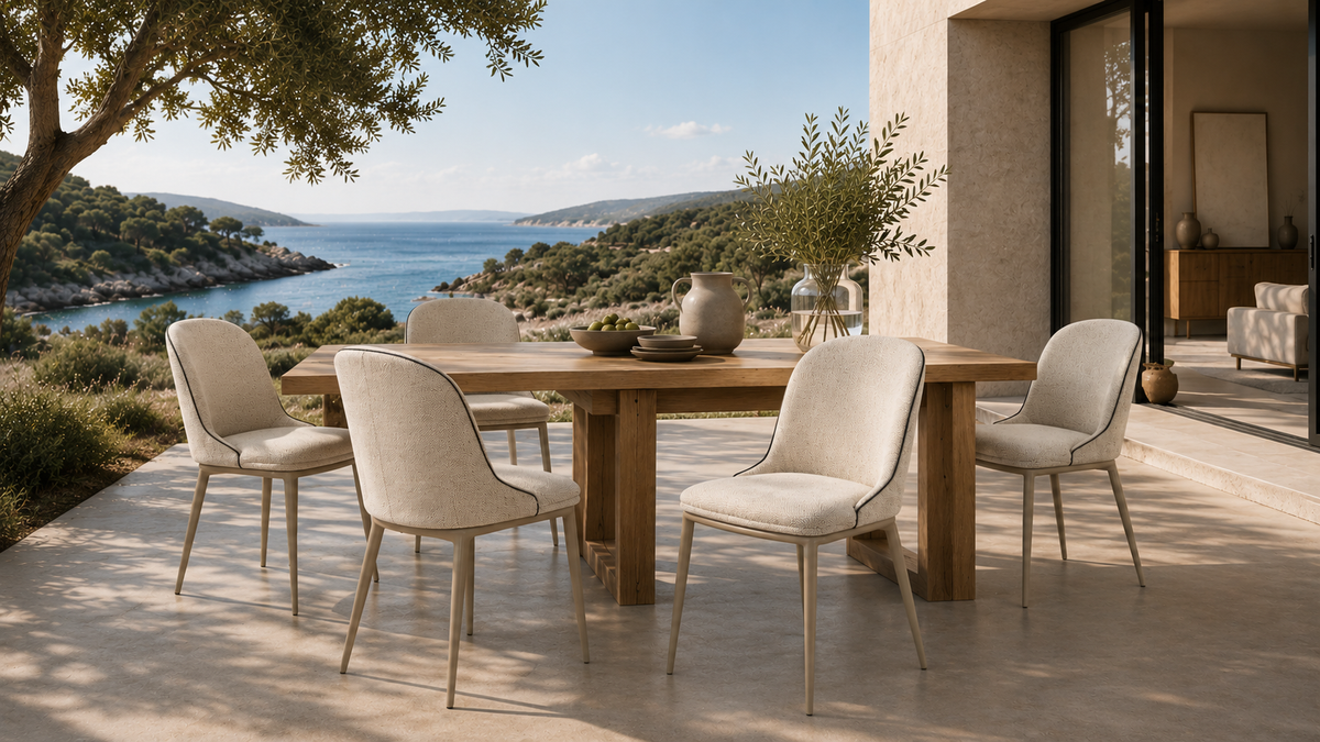Soft Cream Harmony — Warm linen textures for relaxed coastal interiors. with [
