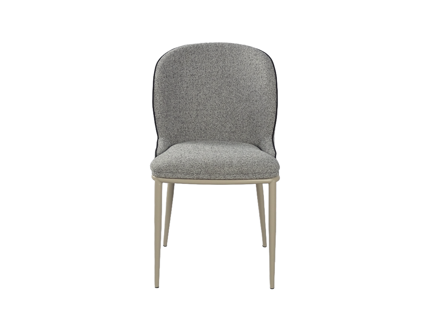 Wraparound Dining Chair with Contrast Piping (DC-3251) — Front View — GEYA DC-3251