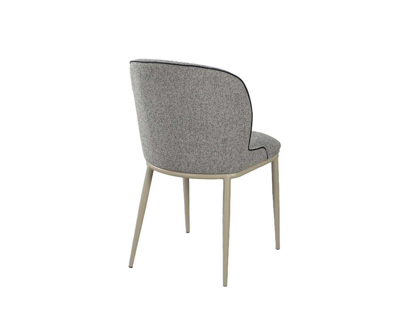 Wraparound Dining Chair with Contrast Piping (DC-3251) — Rear View — GEYA DC-3251