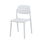 Stackable Plastic Chair for Canteen Seating White PC-111