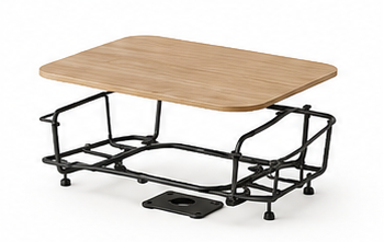 Structural support design module showing support board and frame logic for GEYA Inside seating.