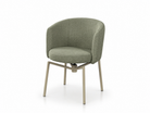Upholstered Swivel Tub Chair in Sage Green Bouclé — GEYA Seating