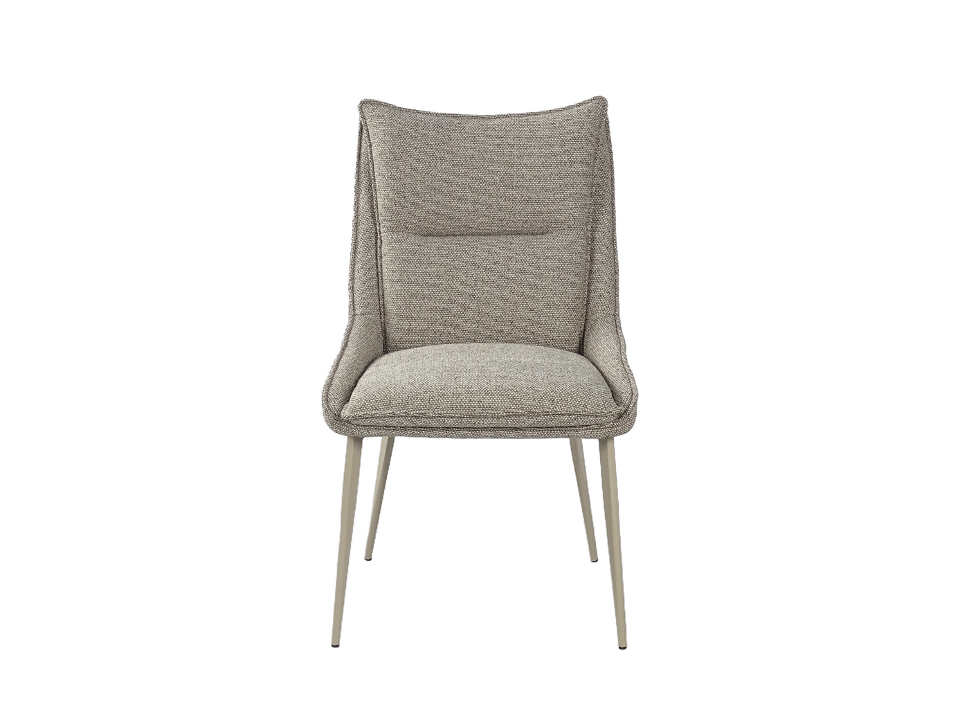 Mélange Woven Wing-Back Dining Chair (DC-3253) — Front View — GEYA DC-3253
